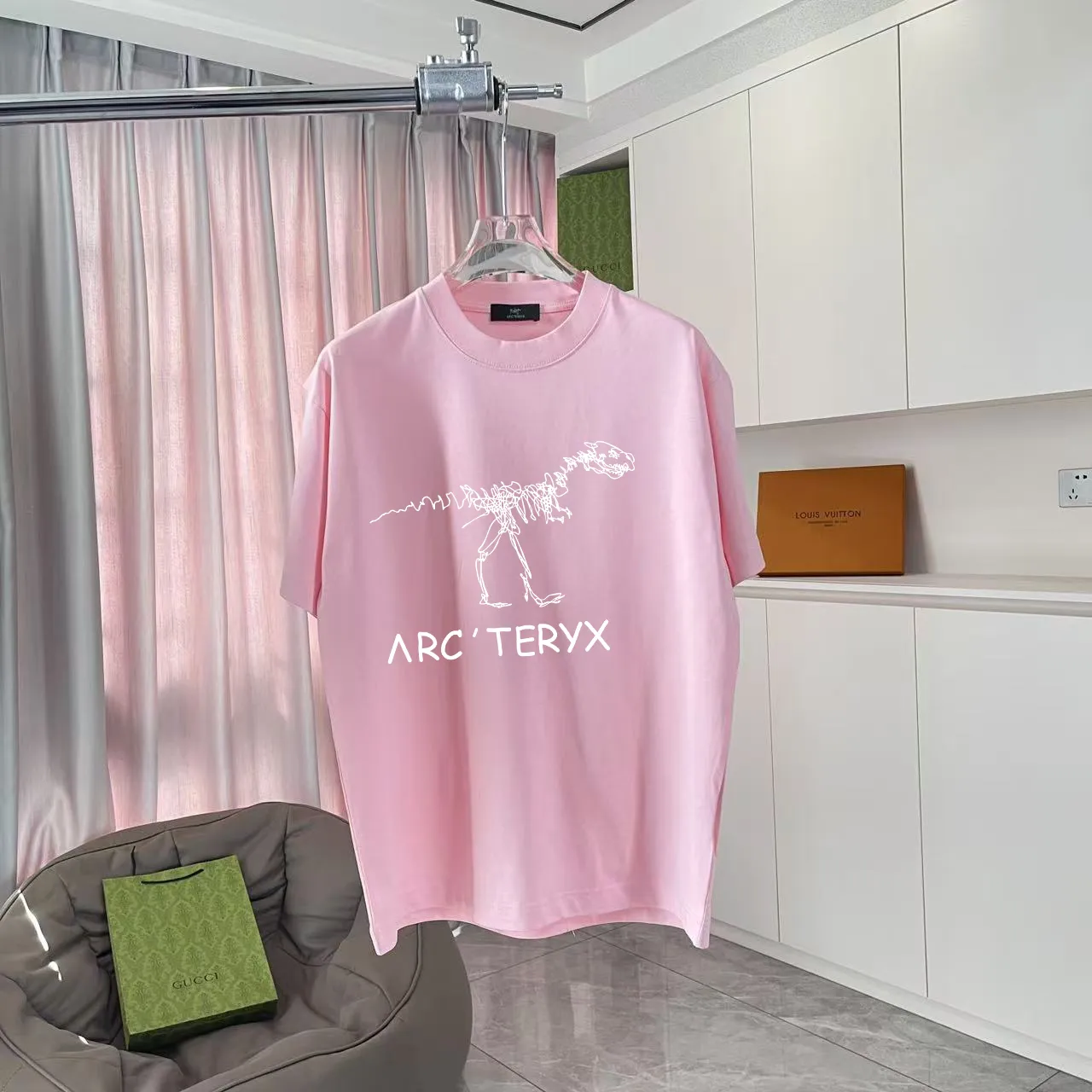 ARC'TERYX* 2025 New Arrival logo t g Same Style Size：S M L XL XXL ：Black Pink Blue Gray